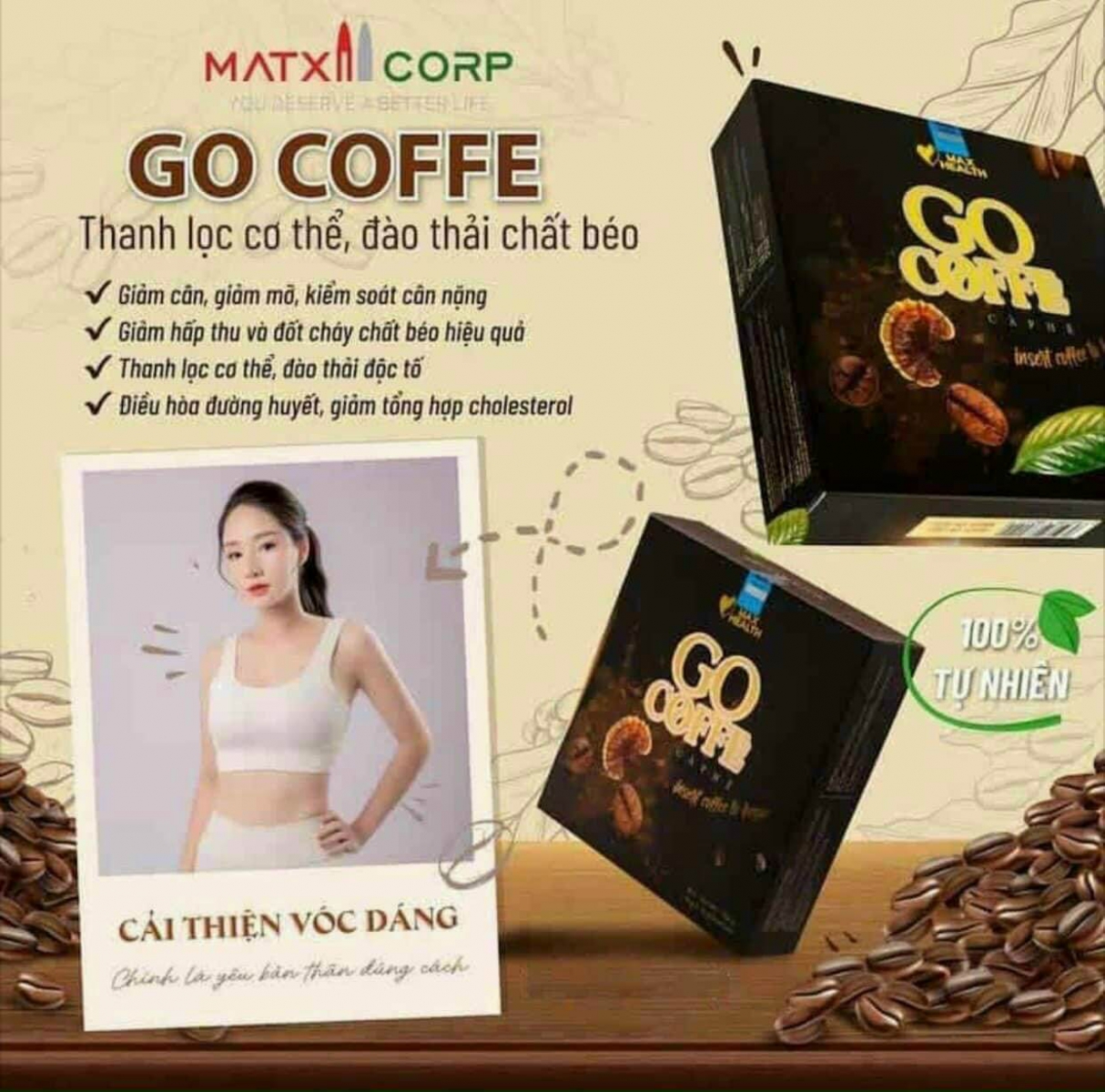 Cà phê giảm cân Go Coffee Matxi