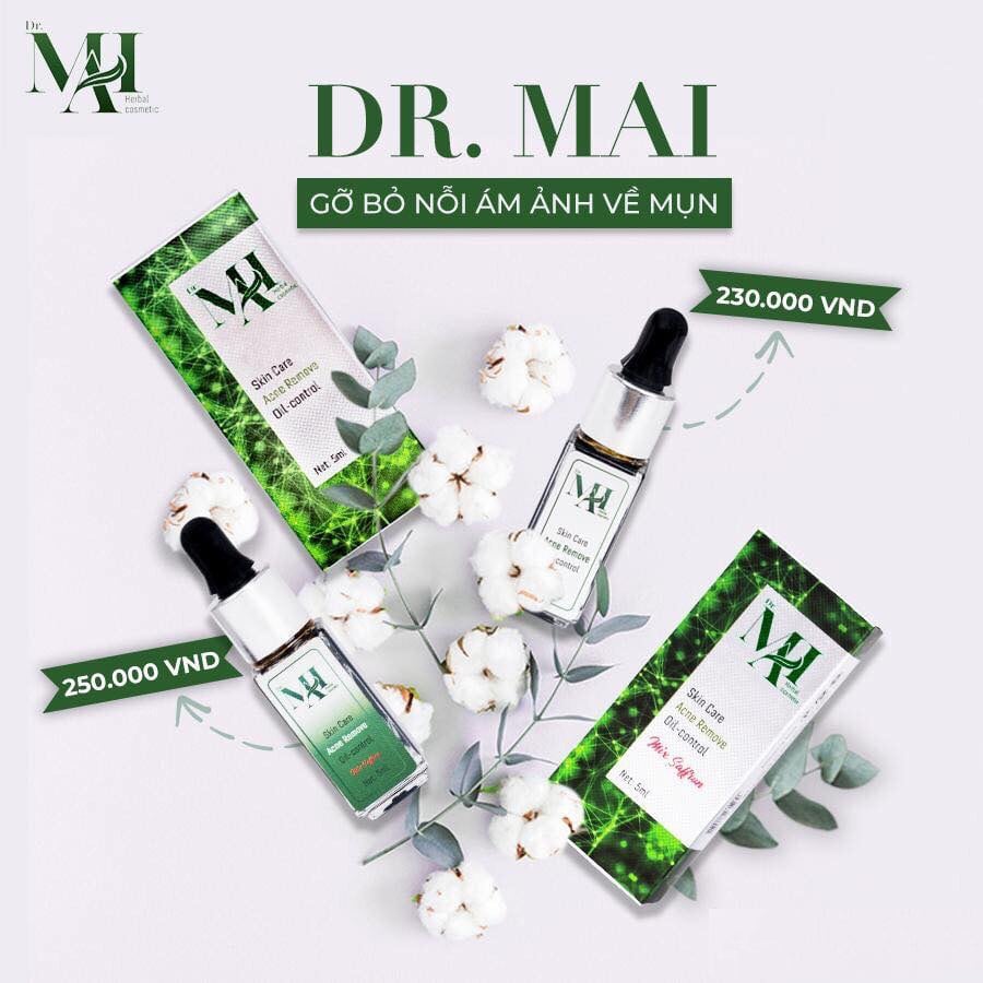 REVIEW tất tần tật về dòng serum thảo dược trị mụn DR MAI