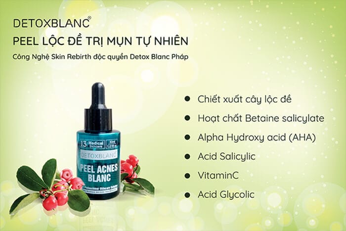 Serum trị mụn tự nhiên Detox BlanC