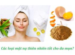 Những loại mặt nạ thiên nhiên nào thích hợp cho da mụn?