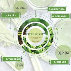 Thành phần dưỡng chất có trong mỗi gói cần tây Green Beauty