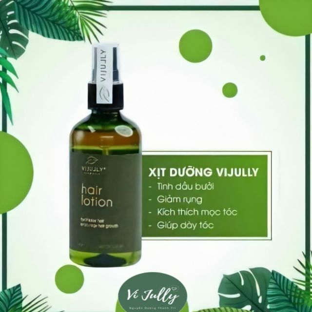 Combo bộ dầu gội+dầu xả+tinh dầu xịt dưỡng tóc hoa bưởi Vijully