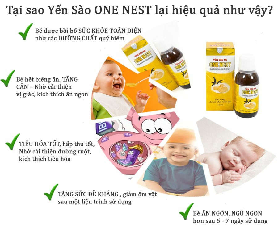 Siro yến sào NS One Nest cho bé - Lọ 120ml