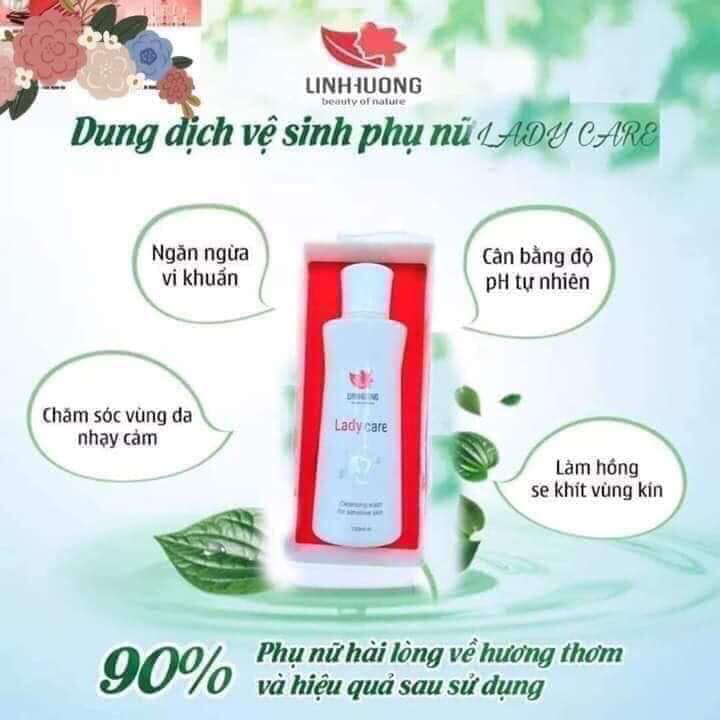 Dung dịch vệ sinh phụ nữ Lady Care Linh Hương - 150ml