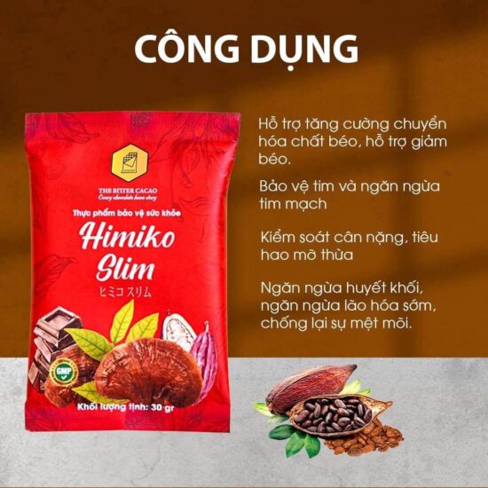 Giảm cân Cacao Himiko Slim (Hộp 20 gói)