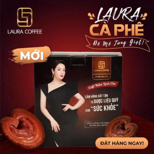 Cà phê Nấm Linh Chi Laura Sunshine Nhật Kim Anh (Hộp 10 gói)