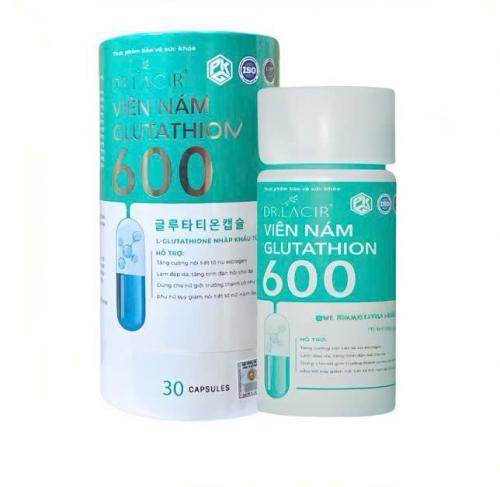 Viên uống trắng da ngừa nám Glutathione 600 chính hãng (Mẫu mới)