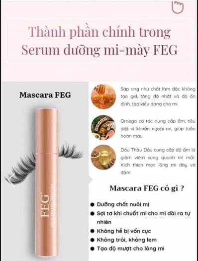 Mascara FEG làm dài và cong mi Accelerating 6ml