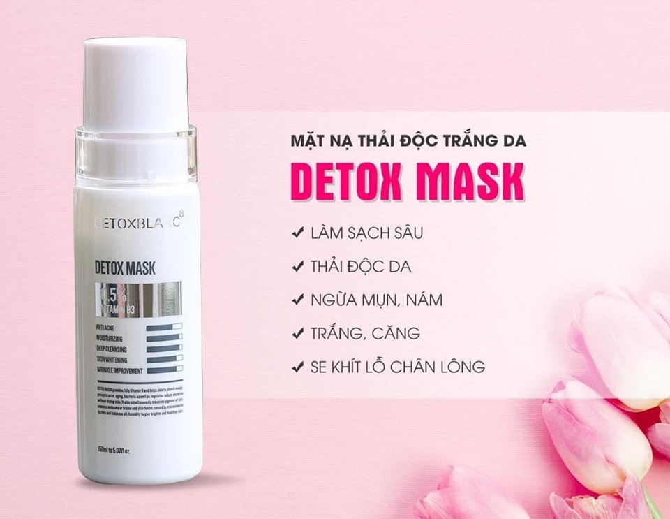 Mặt nạ thải độc trắng da thế hệ mới Detox Mask đến từ nước Pháp
